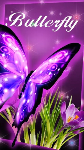 Kostenlos Live Wallpaper Neon Schmetterling  für Android Smartphones und Tablets downloaden.