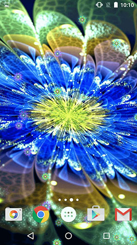 Download Blumen Live Wallpaper Neonblumen  für Android kostenlos.