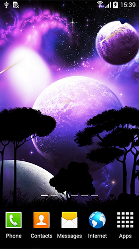Download Fantasy Live Wallpaper Nachthimmel  für Android kostenlos.