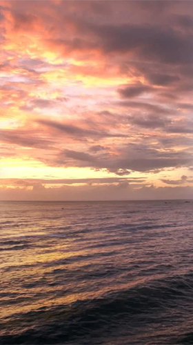 Download Landschaft Live Wallpaper Ozean und Sonnenuntergang  für Android kostenlos.
