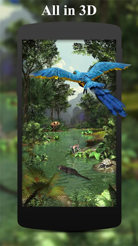 Download Tiere Live Wallpaper Regenwald 3D  für Android kostenlos.