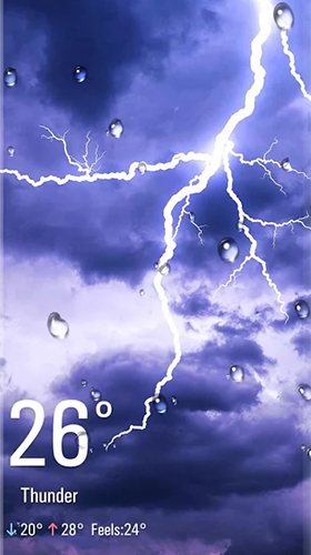 Download Hintergrund Live Wallpaper Echtzeit-Wetter  für Android kostenlos.