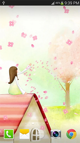 Download Landschaft Live Wallpaper Sakura  für Android kostenlos.