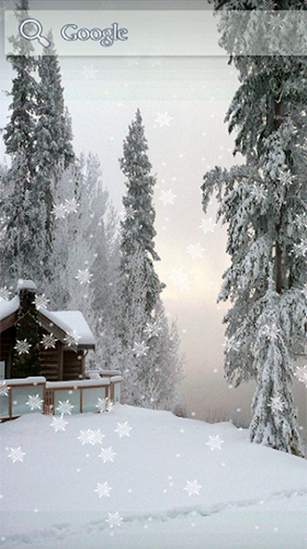 Download Interaktiv Live Wallpaper Schnee im Winter  für Android kostenlos.