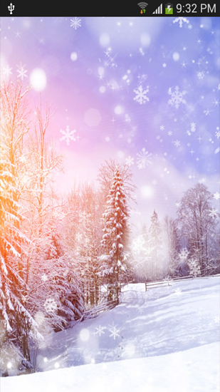 Download Wetter Live Wallpaper Schneefall  für Android kostenlos.