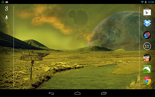 Kostenlos Live Wallpaper Weltraumwelt  für Android Smartphones und Tablets downloaden.