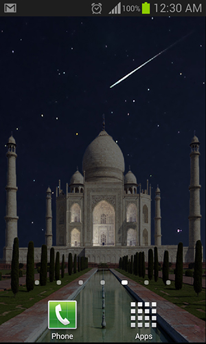 Kostenlos Live Wallpaper Taj Mahal für Android Smartphones und Tablets downloaden.