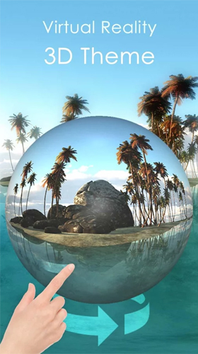 Kostenlos Live Wallpaper Tropische Insel 3D  für Android Smartphones und Tablets downloaden.