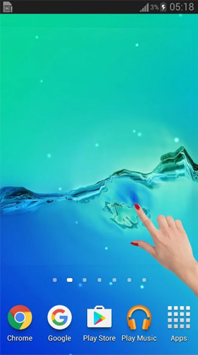 Download 3D Live Wallpaper Wasser Galaxy  für Android kostenlos.