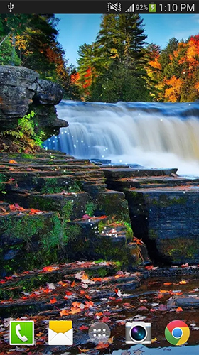 Download Landschaft Live Wallpaper Wasserfall  für Android kostenlos.