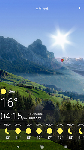 Download Landschaft Live Wallpaper Wetter  für Android kostenlos.