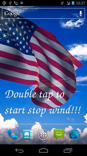 Download Live Wallpaper Amerikanische Fahne 3D für Android-Handy kostenlos.