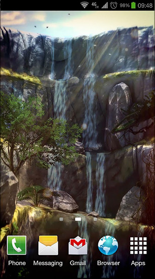 Download Landschaft Live Wallpaper 3D Wasserfall Pro für Android kostenlos.