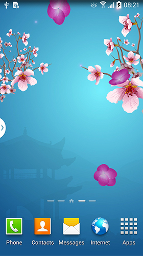 Android Hintergrundbilder Abstrakte Sakura  kostenlos auf den Desktop herunterladen. 