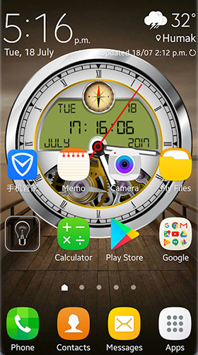 Android Hintergrundbilder Analoge Uhr 3D  kostenlos auf den Desktop herunterladen. 
