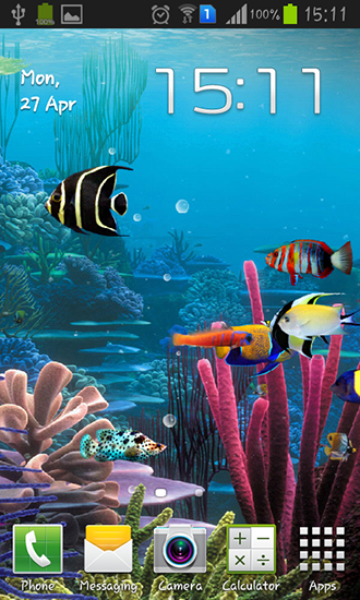Download Aquarien Live Wallpaper Aquarium von Cowboys für Android kostenlos.