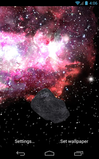Download Weltraum Live Wallpaper Asteroid Apophis für Android kostenlos.