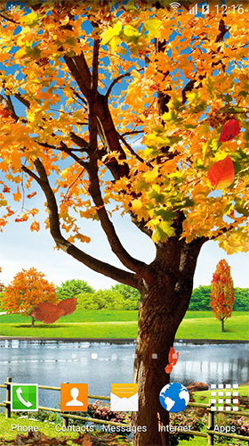 Android Hintergrundbilder Herbstteich  kostenlos auf den Desktop herunterladen. 