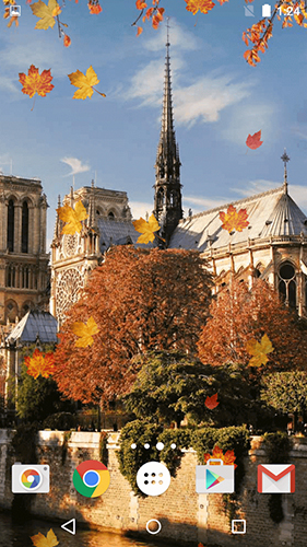 Download Architektur Live Wallpaper Herbst in Paris für Android kostenlos.