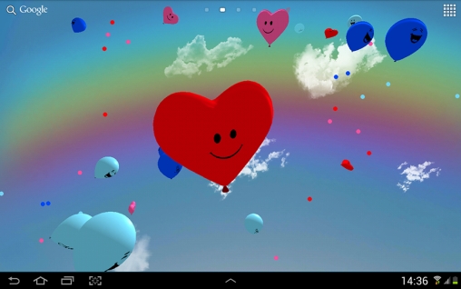 Download Live Wallpaper Luftballoons 3D für Android 4.1.1 kostenlos.