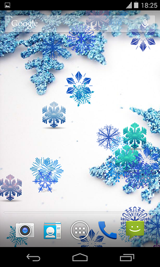 Download Feiertage Live Wallpaper Schöne Schneeflocken für Android kostenlos.