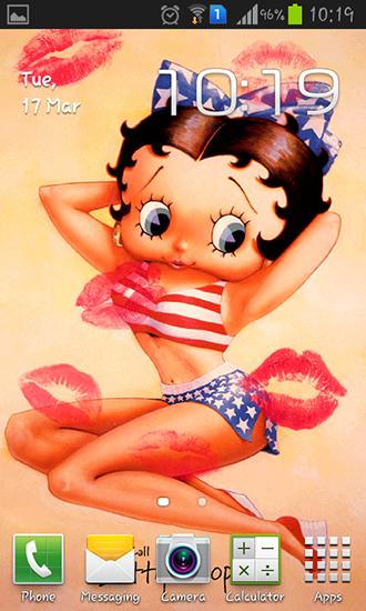 Download Cartoons Live Wallpaper Betty Boop für Android kostenlos.