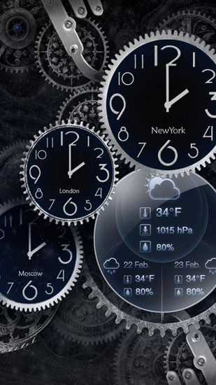 Android Hintergrundbilder Schwarze Uhr  kostenlos auf den Desktop herunterladen. 