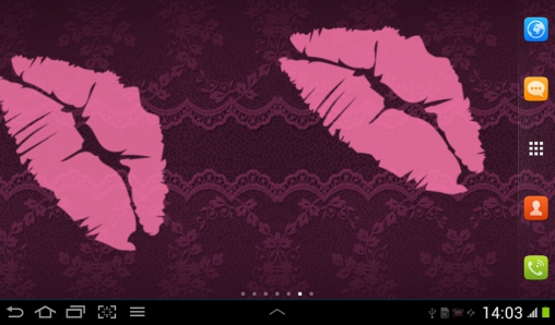 Download Vektor Live Wallpaper Schwarz und Pink für Android kostenlos.