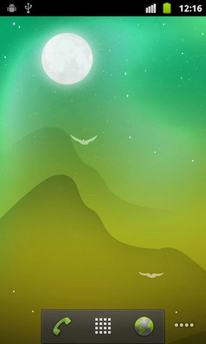 Android Hintergrundbilder Blühende Nacht  kostenlos auf den Desktop herunterladen. 