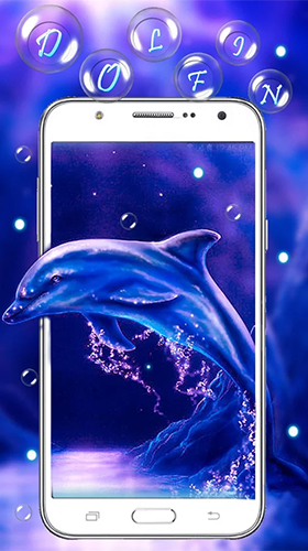 Android Hintergrundbilder Blauer Delphin  kostenlos auf den Desktop herunterladen. 