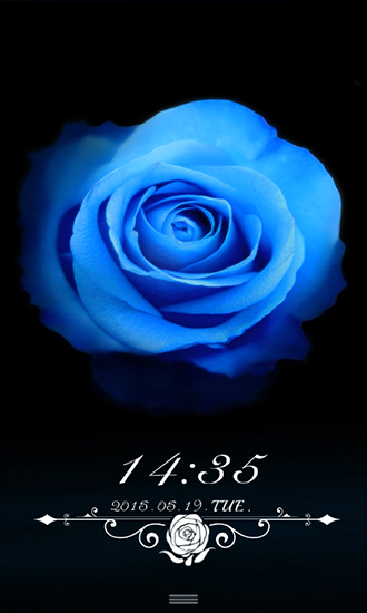 Download Blumen Live Wallpaper Blaue Verzauberung für Android kostenlos.