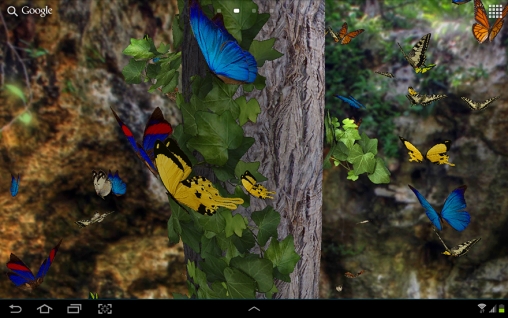 Download Landschaft Live Wallpaper Schmetterling 3D für Android kostenlos.