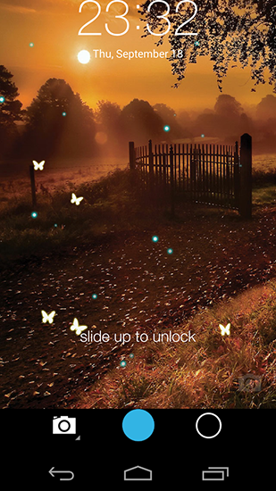 Download Live Wallpaper Schmetterling Lockscreen für Android 4.4 kostenlos.