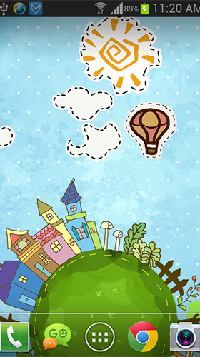 Android Hintergrundbilder Cartoon-Stadt  kostenlos auf den Desktop herunterladen. 