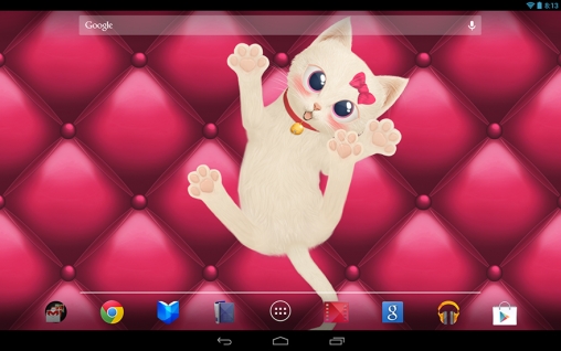 Download Live Wallpaper Katze HD für Android 4.2.2 kostenlos.