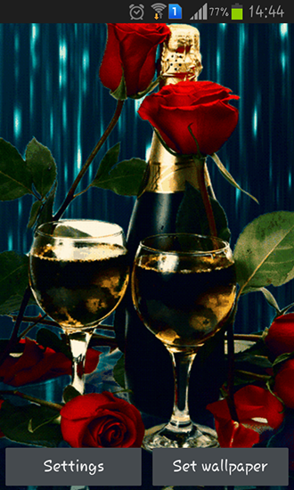 Download Blumen Live Wallpaper Champagner für Android kostenlos.