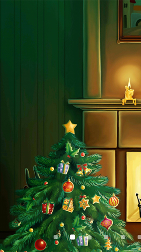 Android Hintergrundbilder Weihnachts-Kamin  kostenlos auf den Desktop herunterladen. 