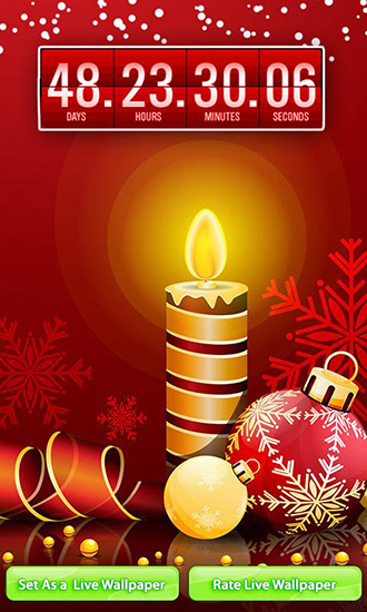 Download Interaktiv Live Wallpaper Weihnachten: Countdown für Android kostenlos.
