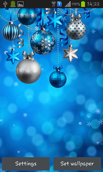 Download Live Wallpaper Weihnachtsdekorationen für Android 4.4.2 kostenlos.