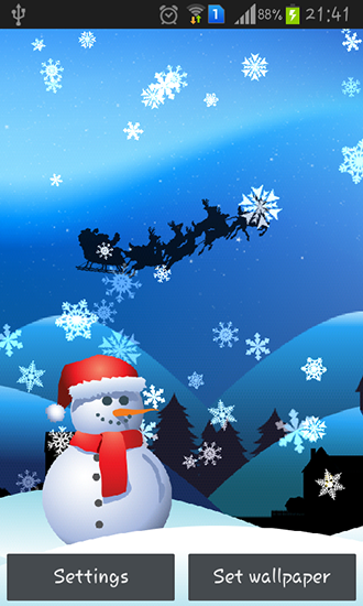 Download Live Wallpaper Weihnachtliche Magie für Android 2.1 kostenlos.