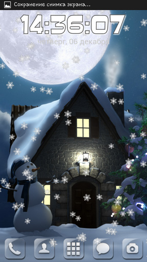Download 3D Live Wallpaper Mond am Weihnachtstag für Android kostenlos.