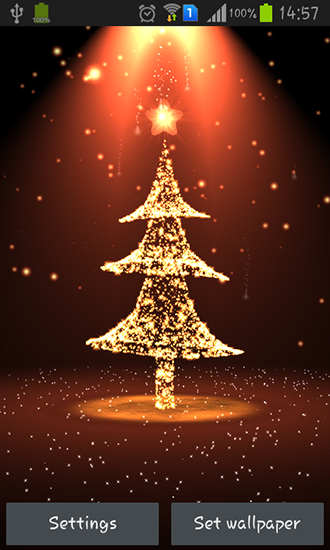 Download Live Wallpaper Weihnachtsbaum für Android 4.4.2 kostenlos.