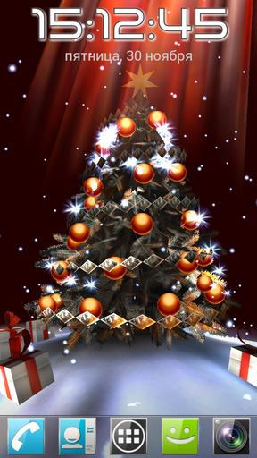 Kostenlos Live Wallpaper Weihnachtsbaum 3D für Android Smartphones und Tablets downloaden.