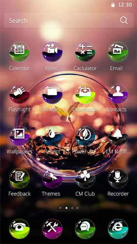 Android Hintergrundbilder Farbiger Ball  kostenlos auf den Desktop herunterladen. 