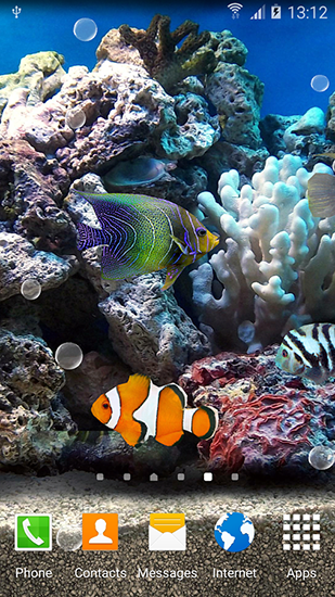 Kostenlos Live Wallpaper Korallen und Fische 3D für Android Smartphones und Tablets downloaden.