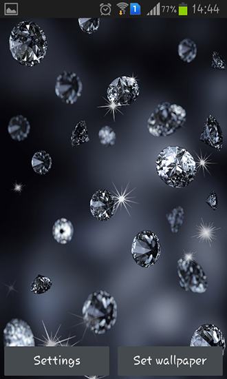 Download Live Wallpaper Diamanten für Android 7.0 kostenlos.
