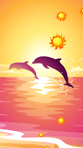 Android Hintergrundbilder Delfine  kostenlos auf den Desktop herunterladen. 