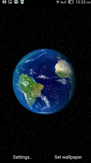 Download Weltraum Live Wallpaper Dynamische Erde für Android kostenlos.