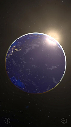 Android Hintergrundbilder Erde und Mond 3D  kostenlos auf den Desktop herunterladen. 