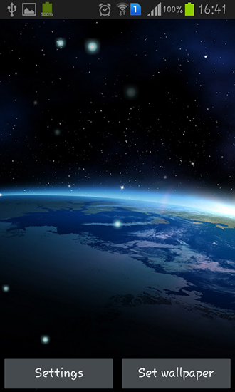 Download Live Wallpaper Die Erde vom Mond für Android 5.0 kostenlos.